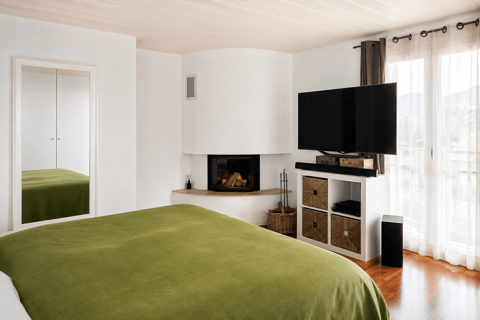une des chambres au rez