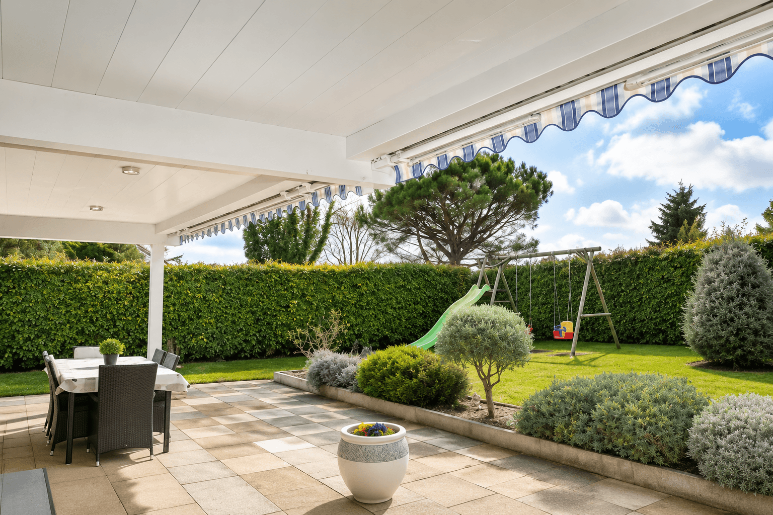 terrasse au rez