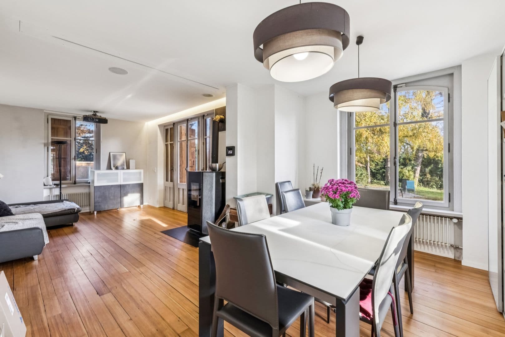 Beau séjour entièrement ouvert