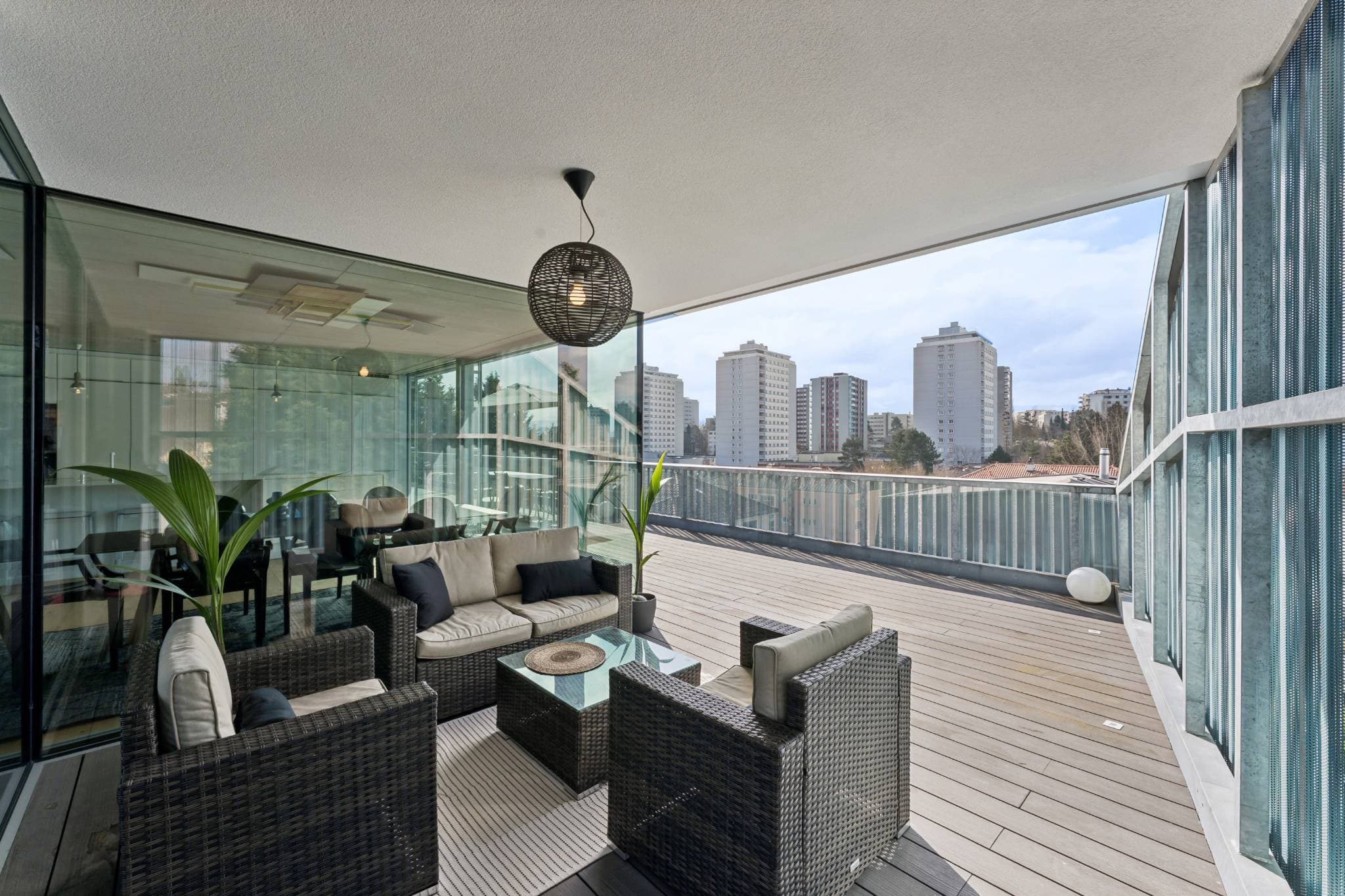 Überdachte Terrasse