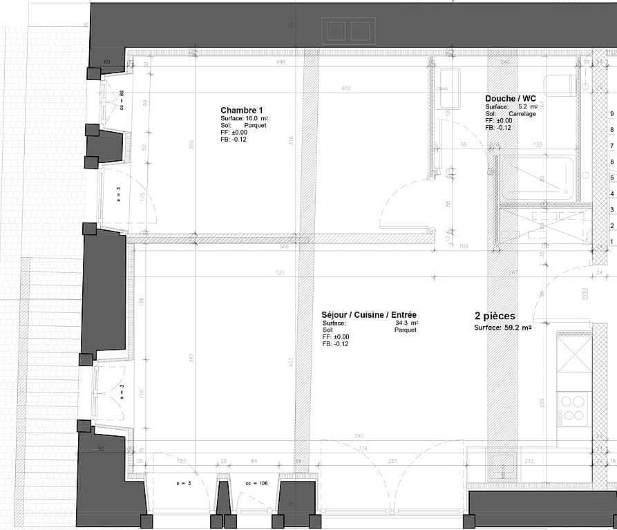 Plan mit Oberflächen